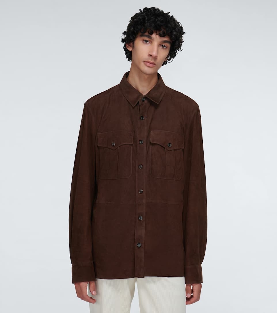 Barron suede overshirt - 3