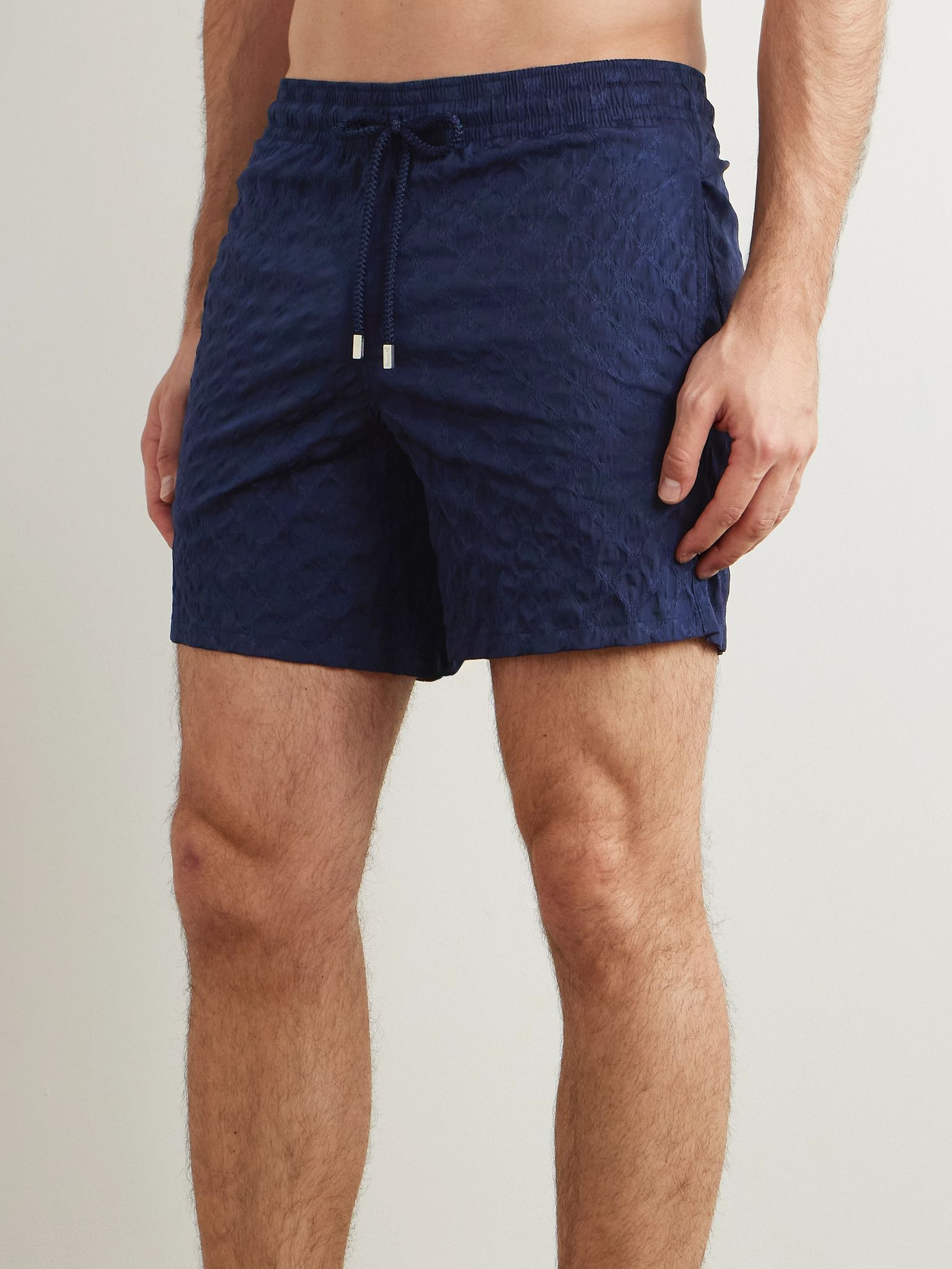 Moorea Jacquard Swim Shorts Blue - 2
