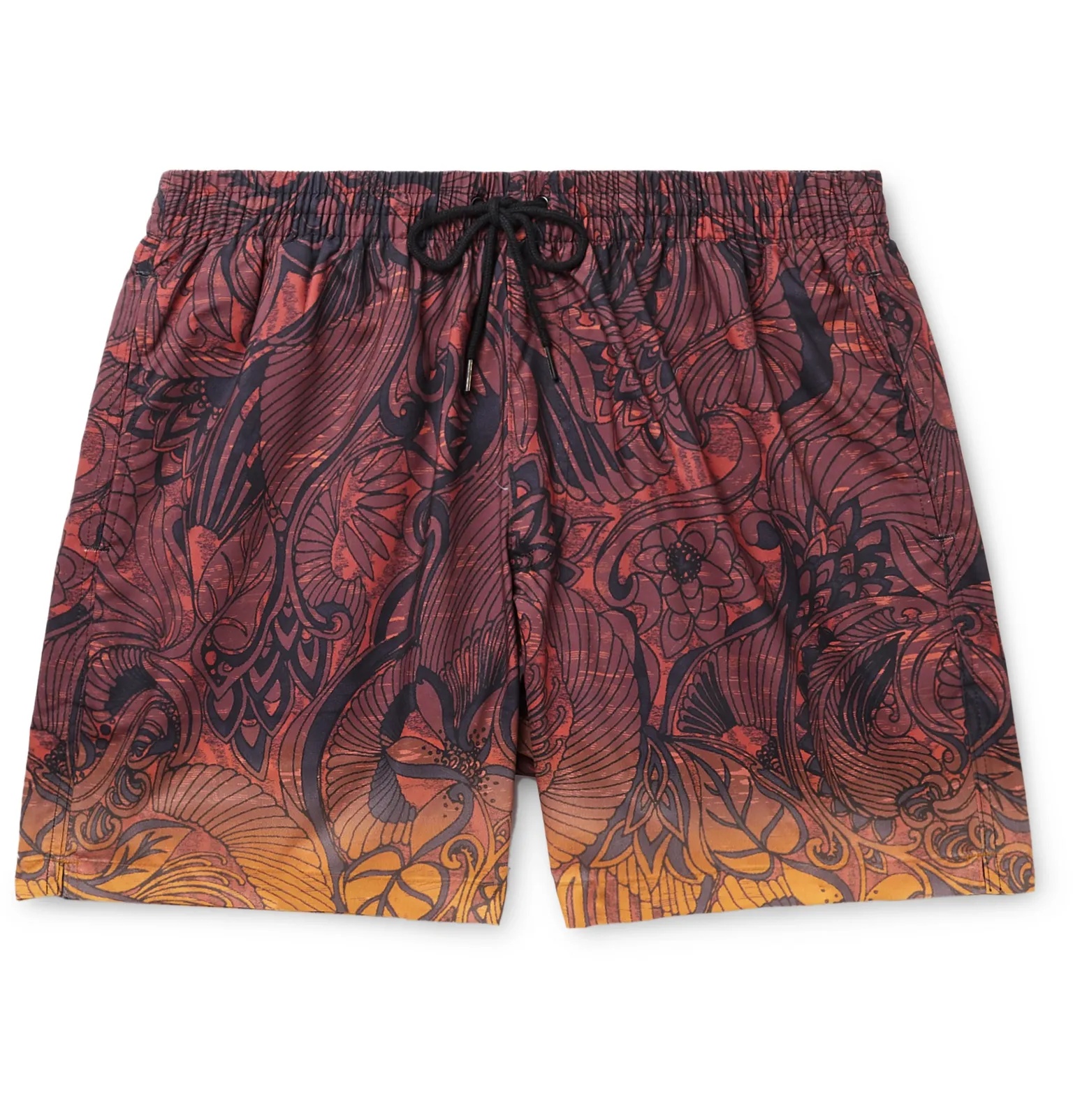 Mid-Length Dégradé Printed Shell Swim Shorts - 6