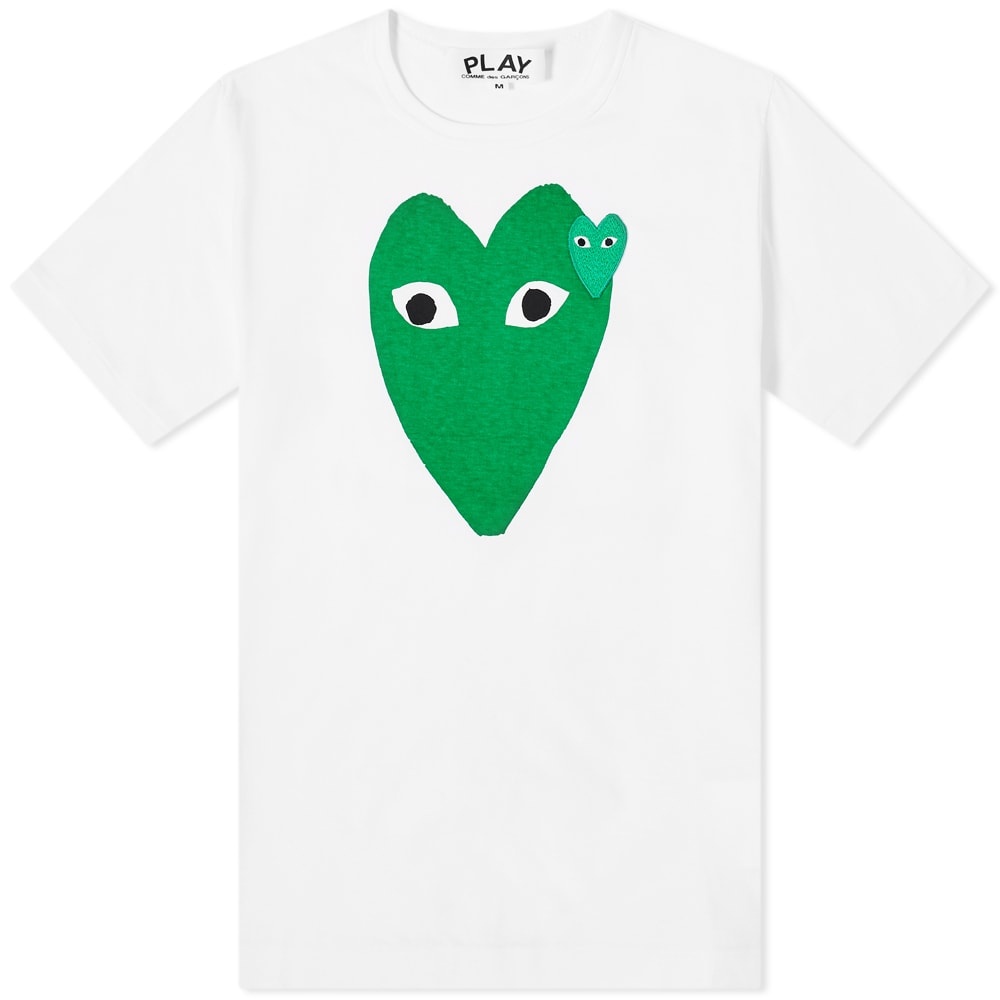 Comme des Garcons Play Double Heart Tee - 1