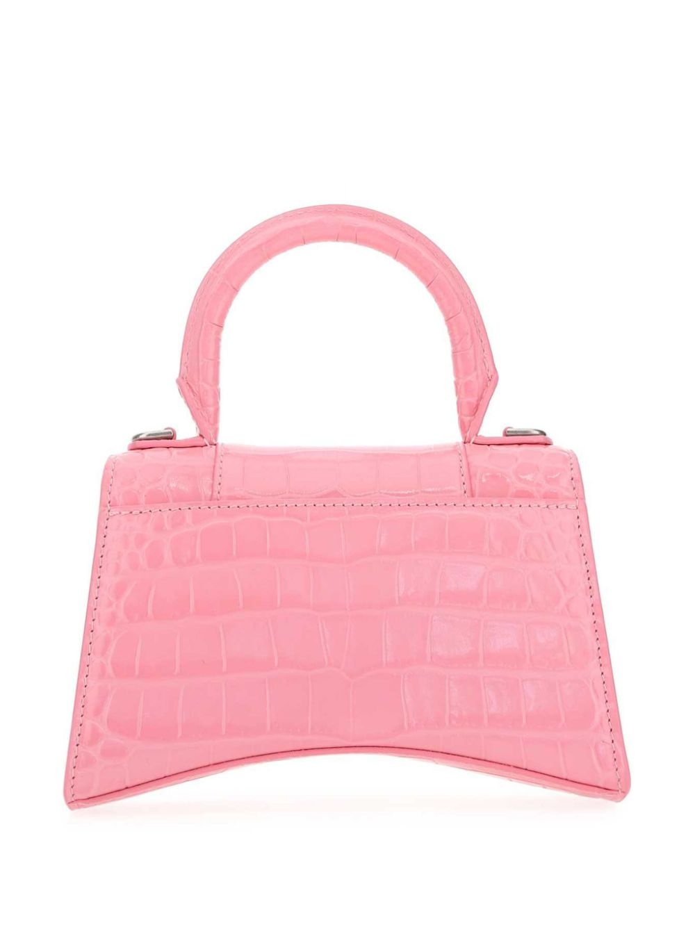 Hourglass crocodile-embossed handbag - 3