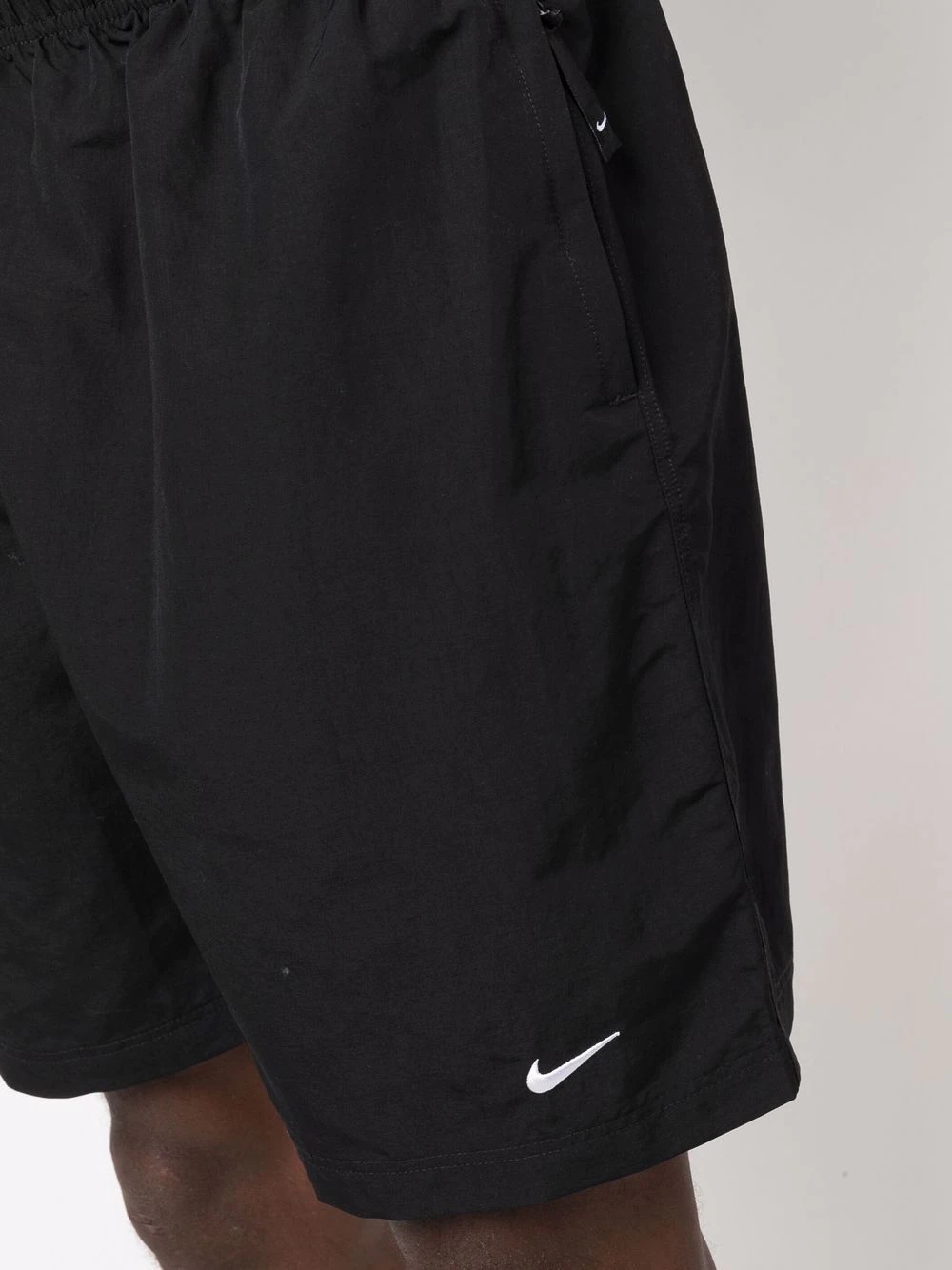 swoosh track shorts - 5