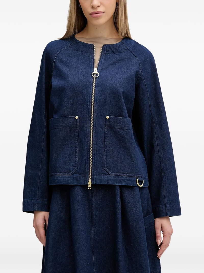 Saima zip-up denim jacket 1