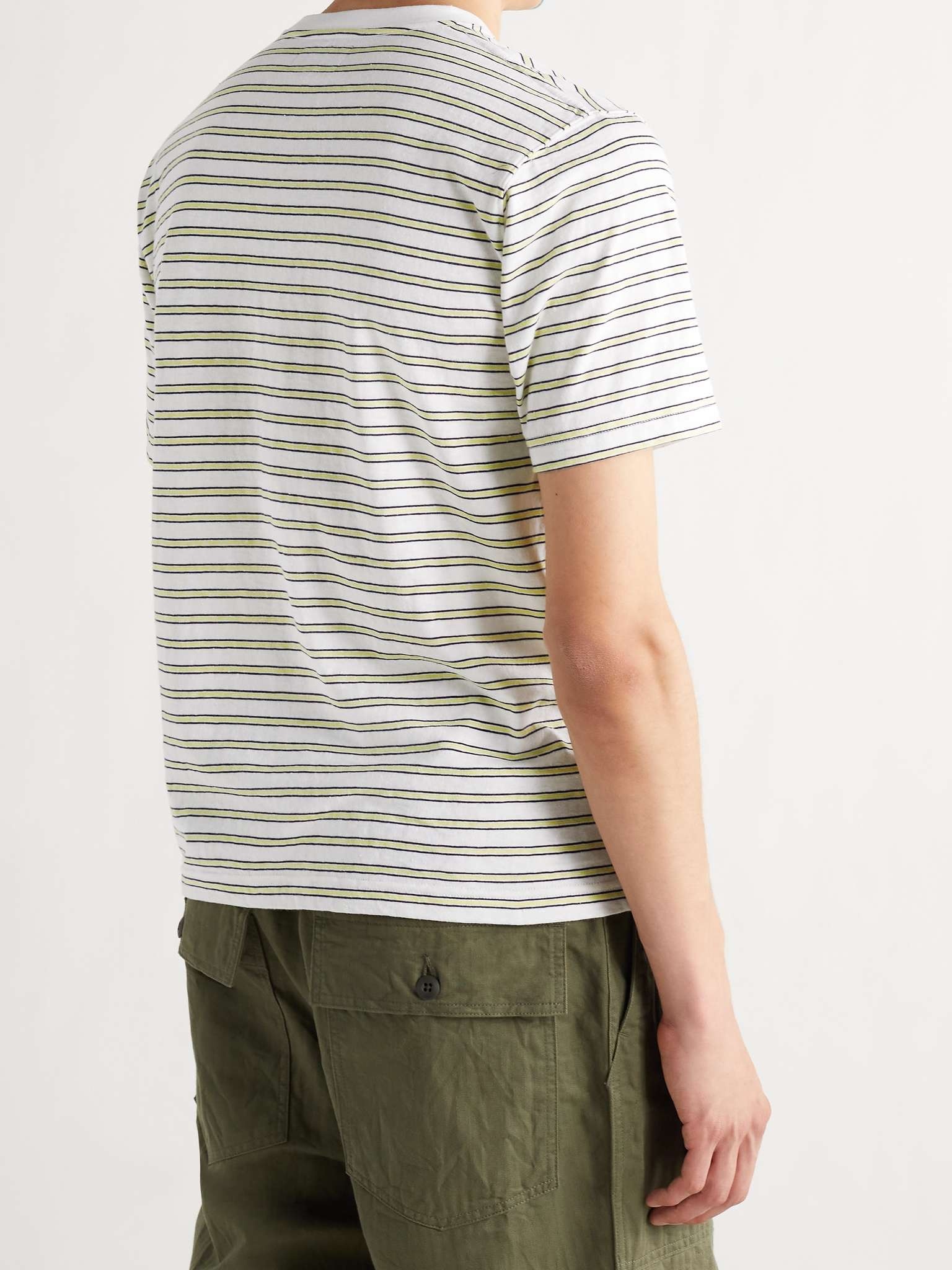 Striped Slub Cotton-Jersey T-Shirt - 4