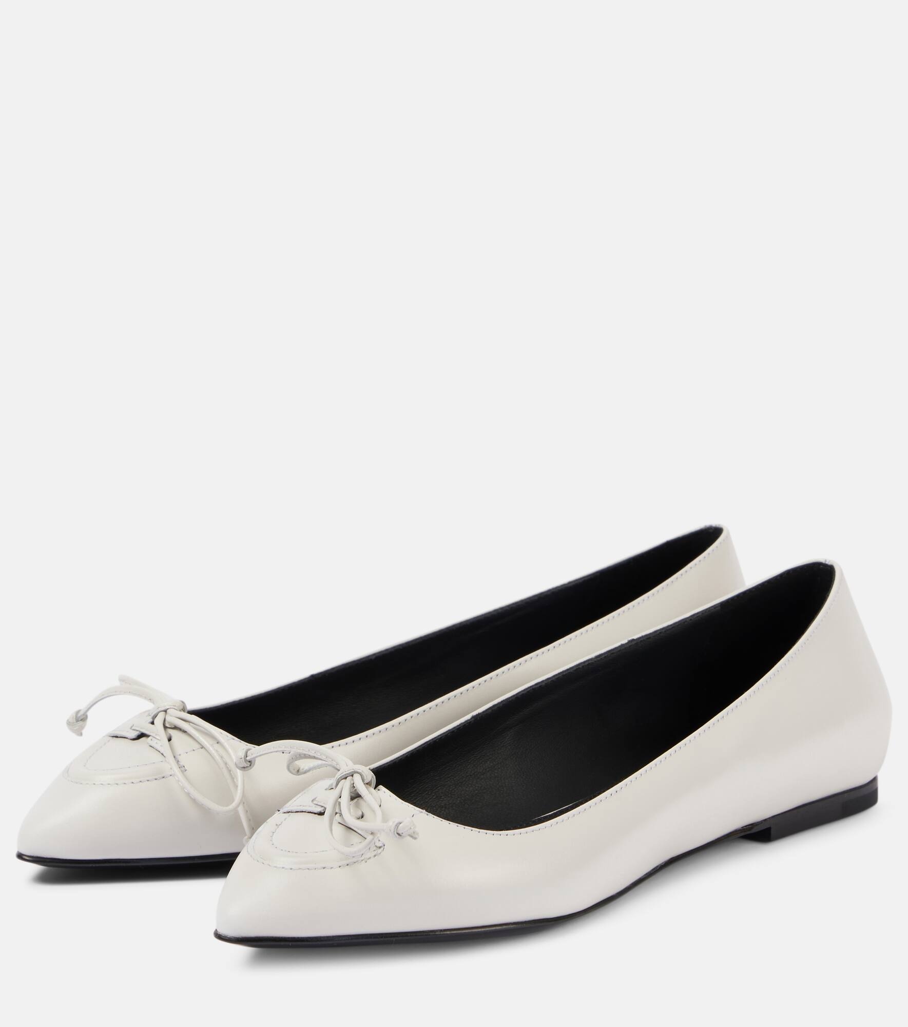 Leather ballet flats - 4