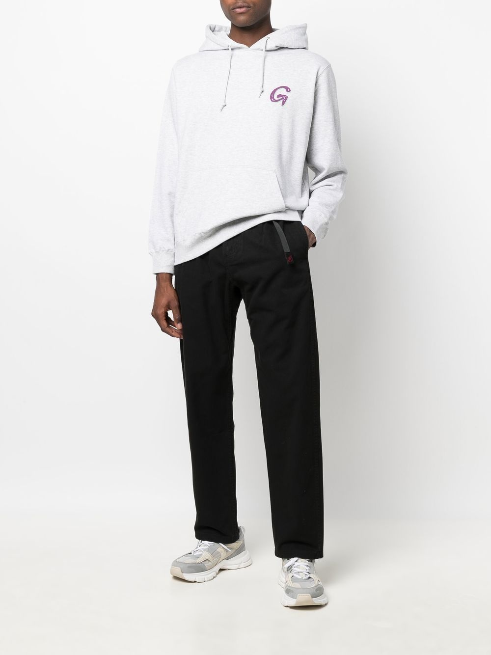 belted-waist straight-leg trousers - 2