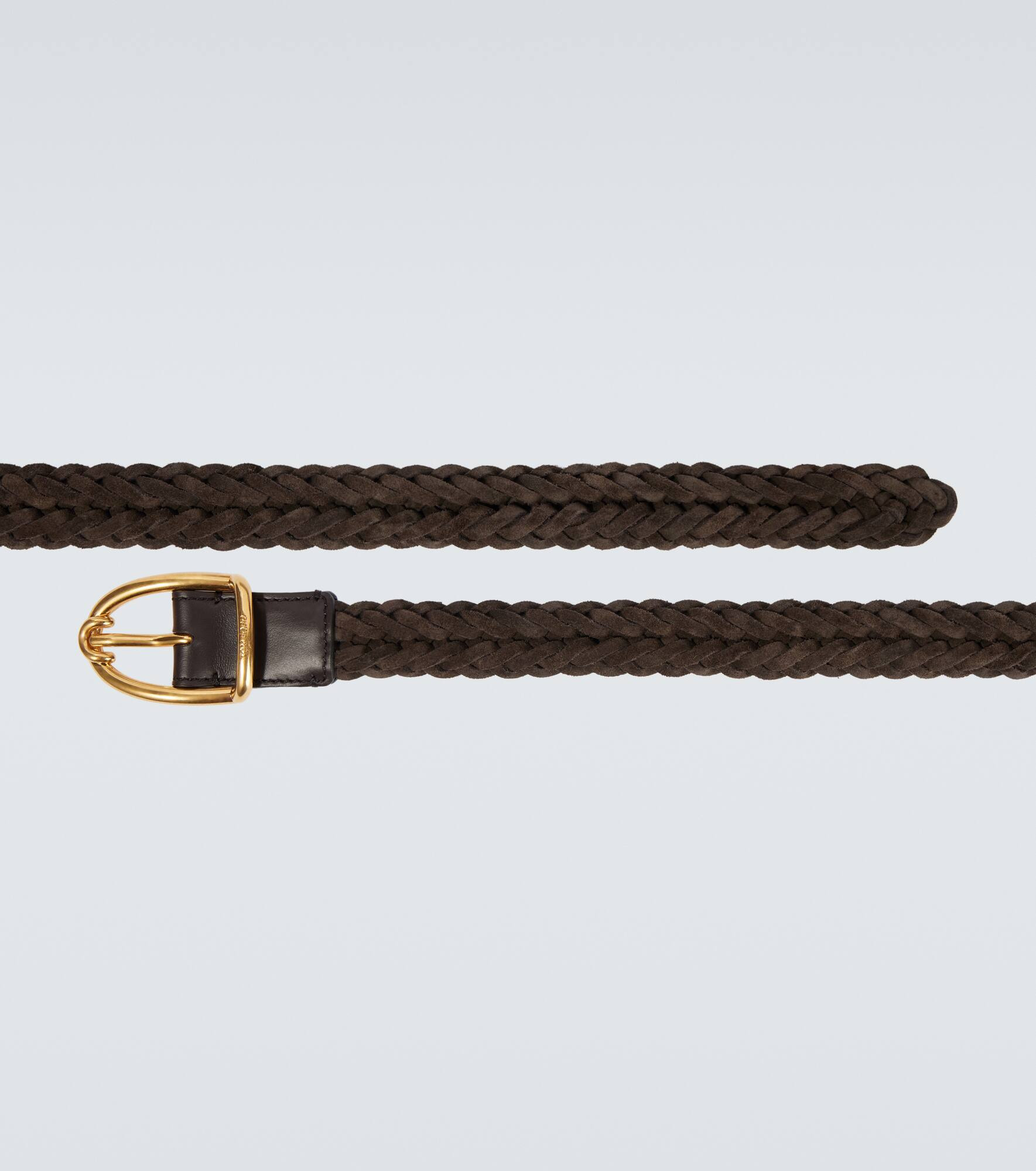 Braided suede belt - 4