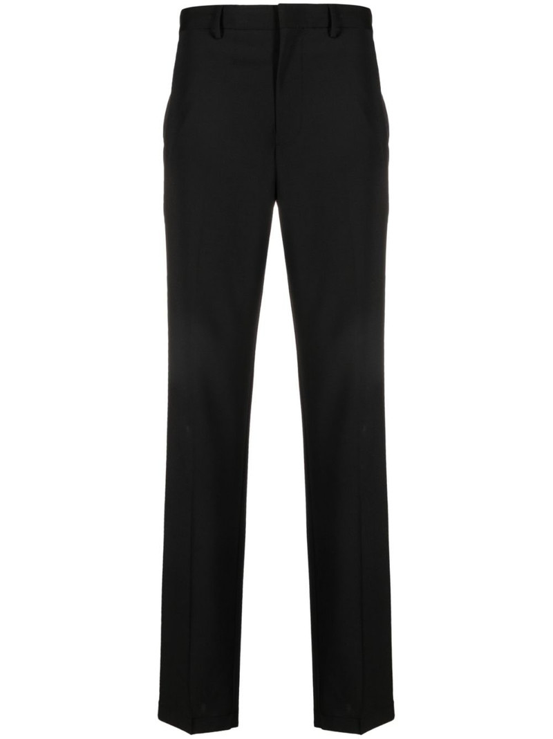 logo-appliqué straight-leg trousers 1