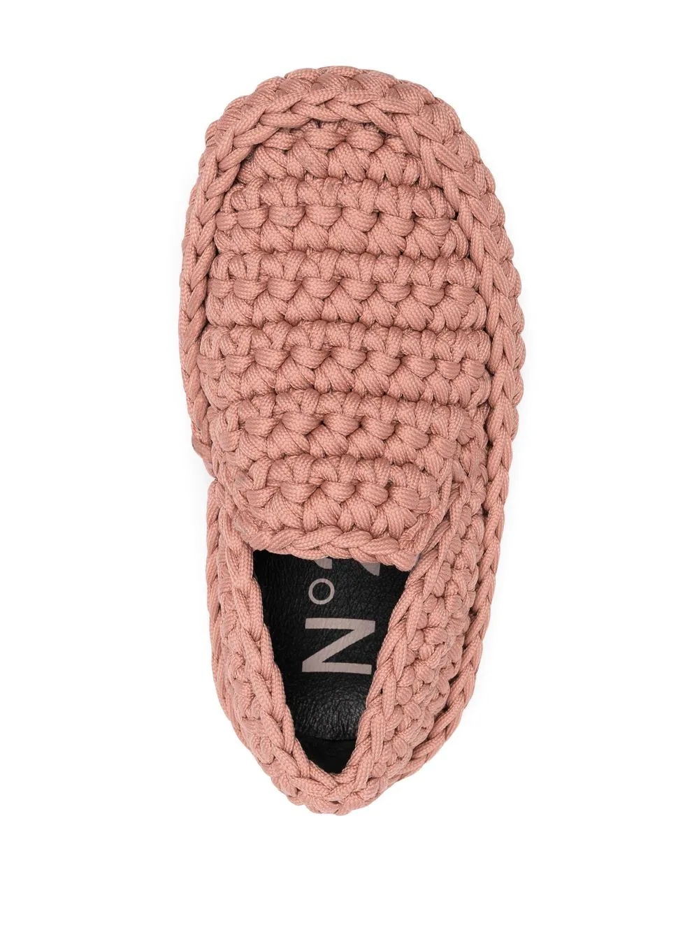 knitted slip-on sneakers - 4