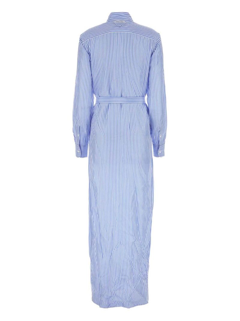 Prada striped shirt maxi dress outlook