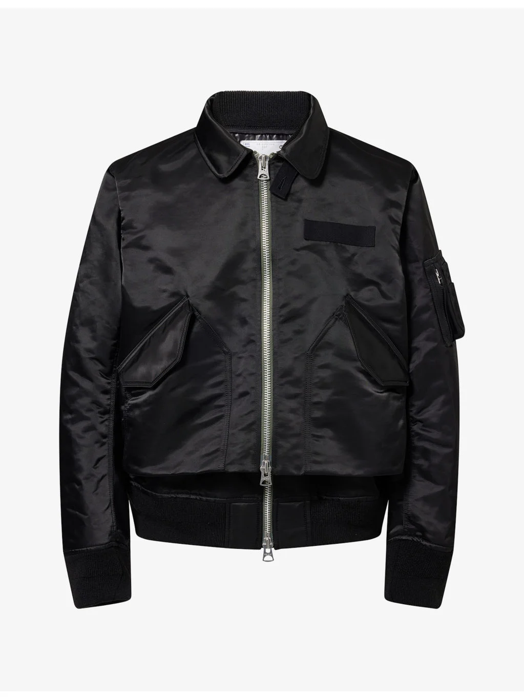 Bomber-Style Twill Jacket - 1