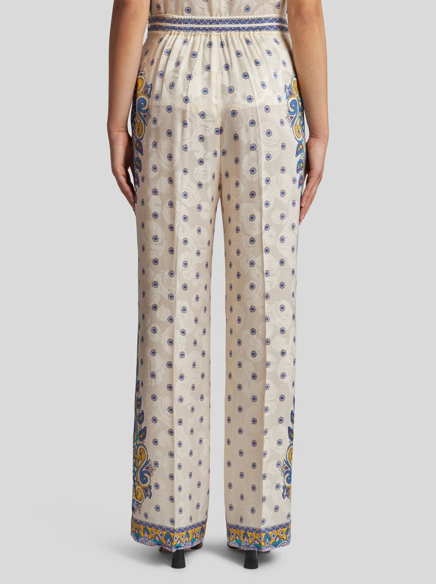 TROUSERS WITH MEDALLION MOTIF - 5