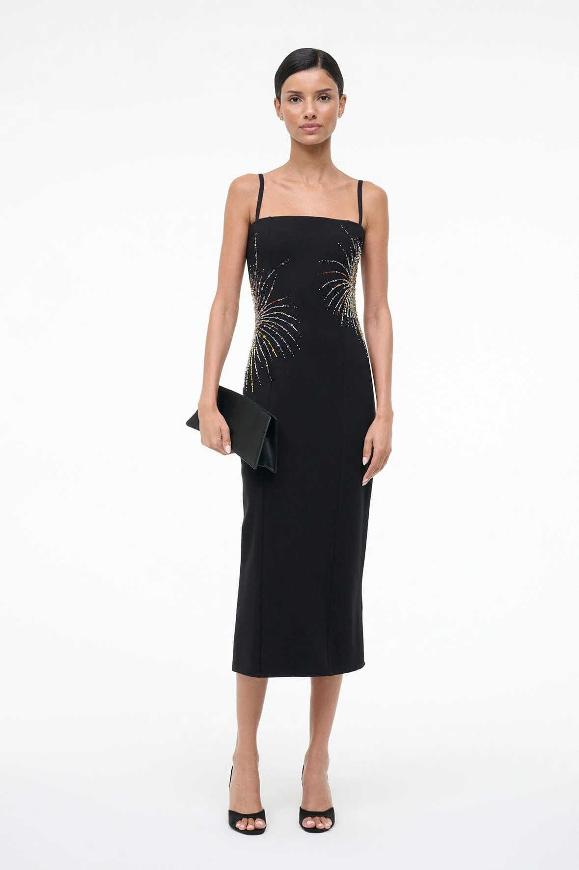 STAUD BRITNEY DRESS FIREWORK - 1