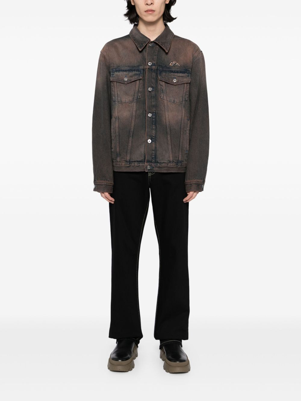 overdyed denim skate jacket - 2