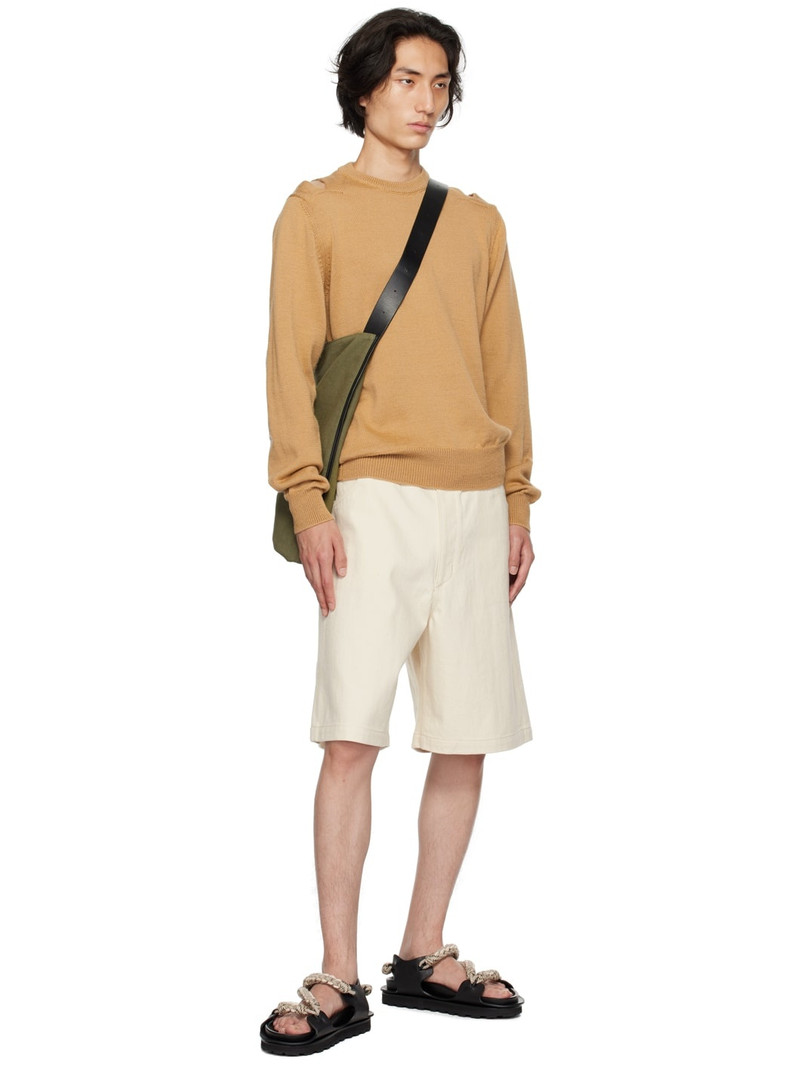 Jil Sander Beige Cutout Sweater outlook