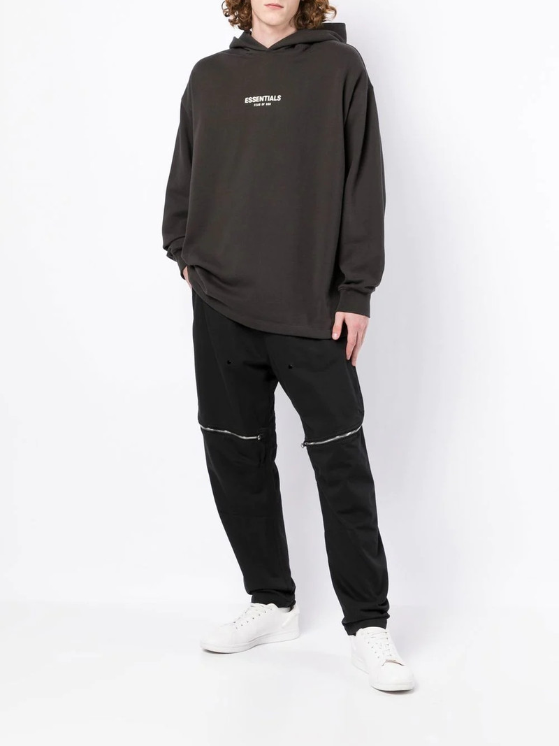 ESSENTIALS logo-print hoodie outlook