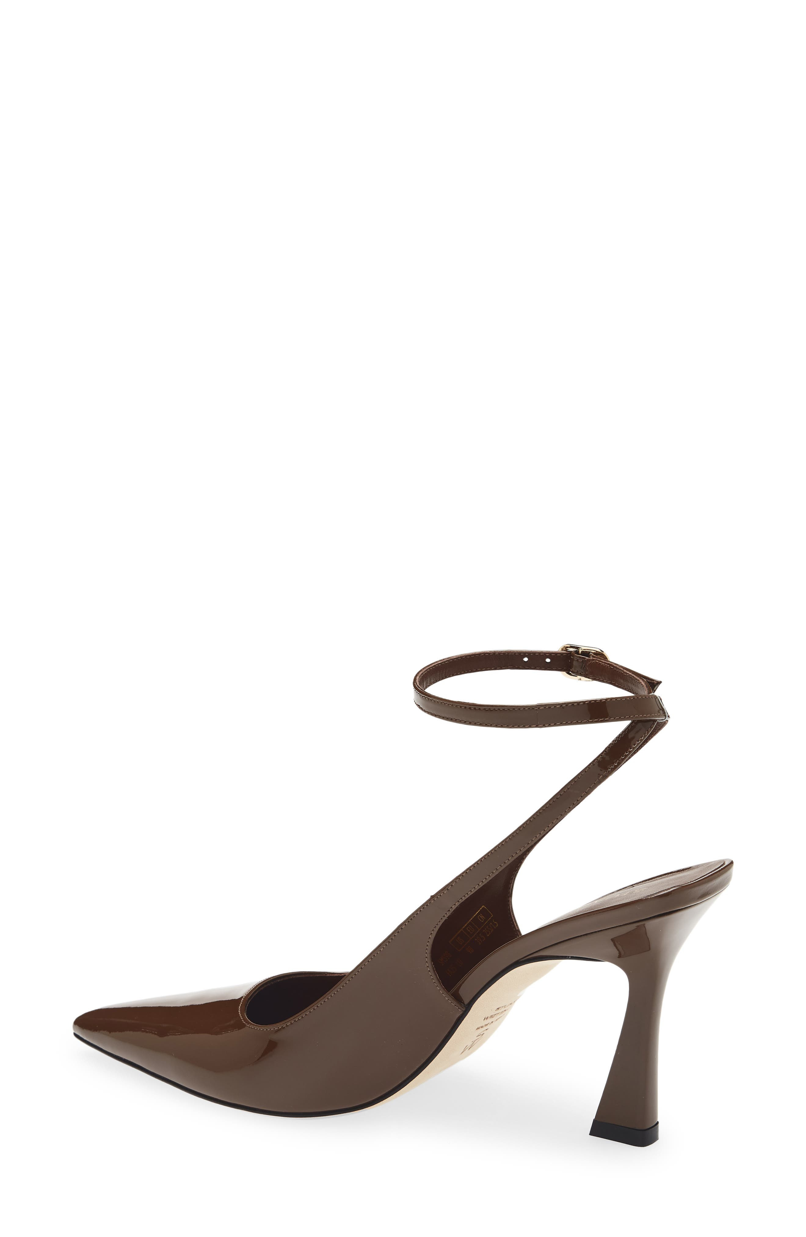 Stuart Weitzman Vinnie 85 Strap Pump in Walnut at Nordstrom - 2