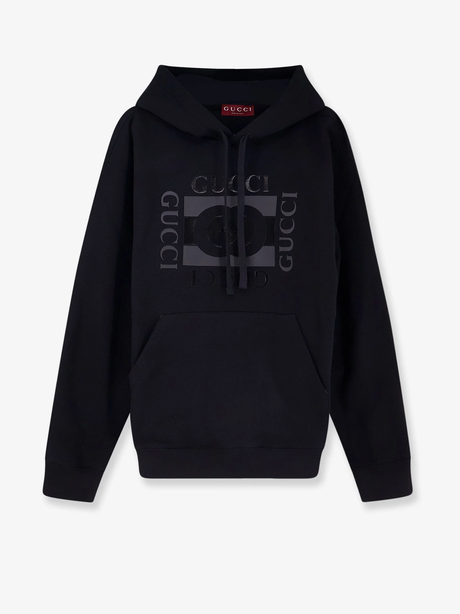 Gucci Men Cotton Sweatshirt With Gg Incrocio Print - 1