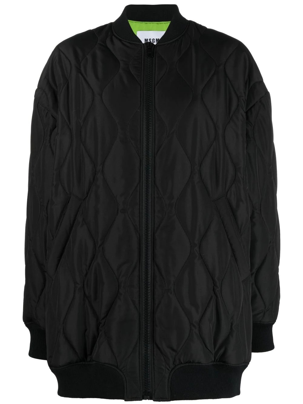 quilted bomber jacket - 1