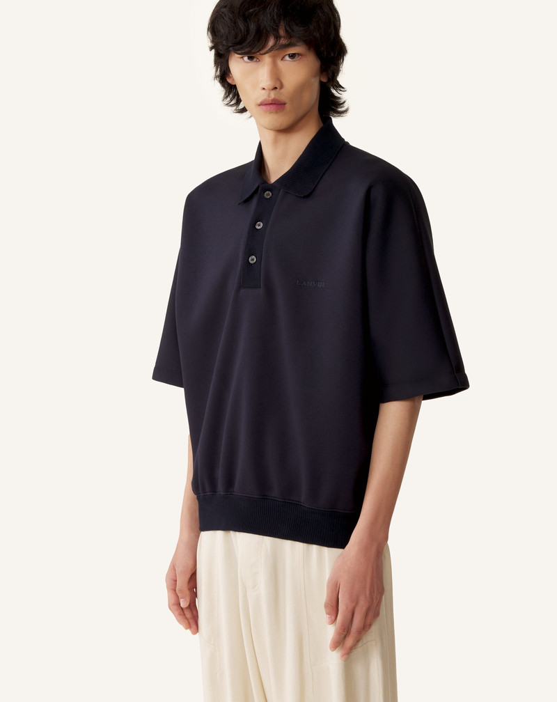 LOOSE-FIT DOUBLE-FACE JERSEY POLO SHIRT 3