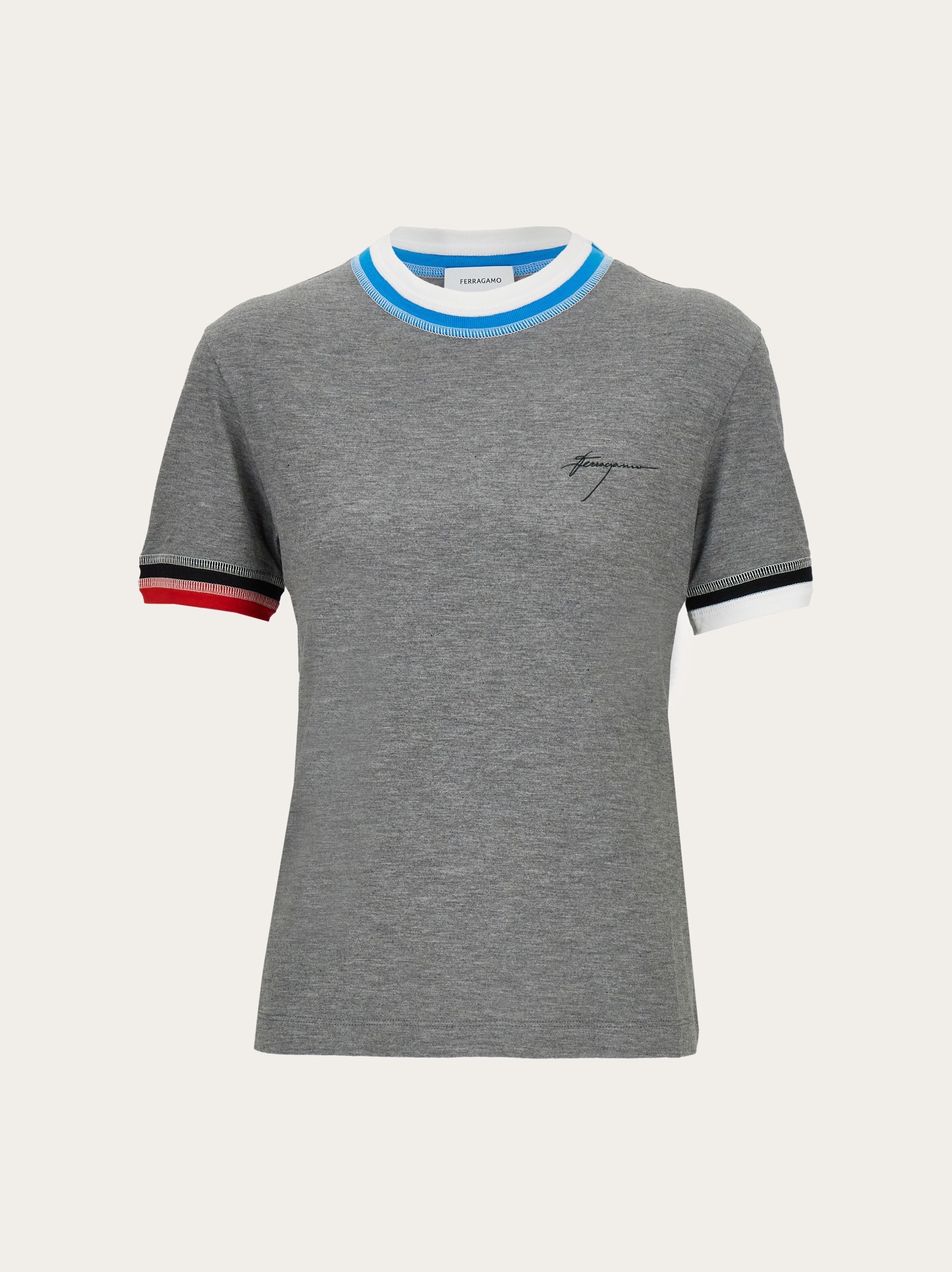 T-shirt with contrasting trim - 1