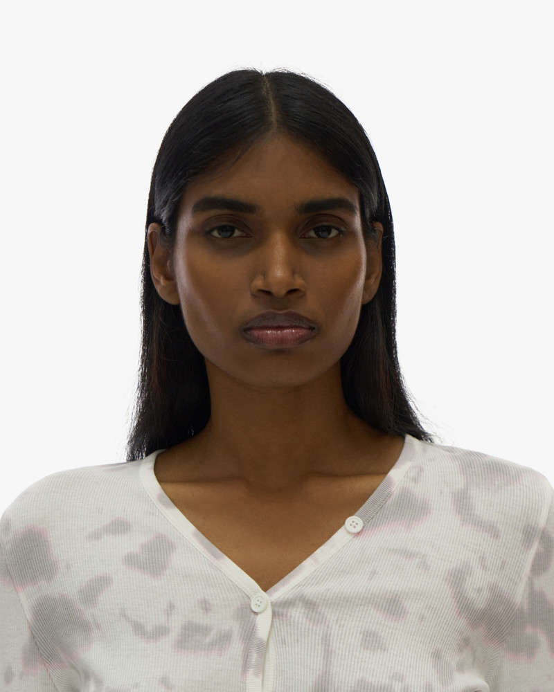 RIBBED CLOUD-DYED CARDIGAN 7