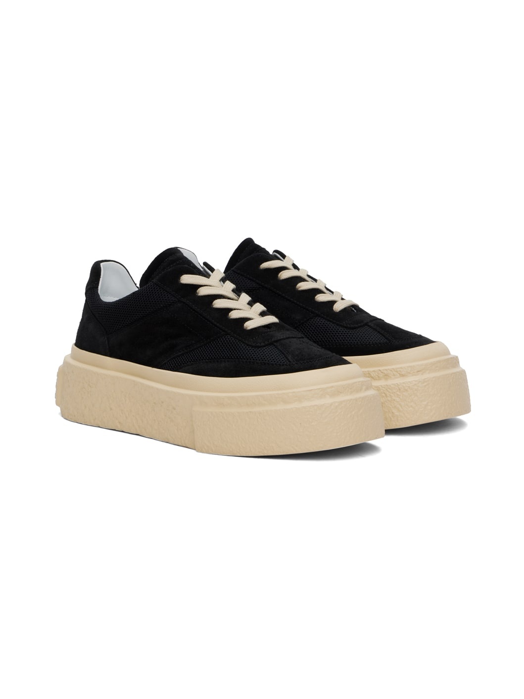 Black Gambetta Lace-Up Platform Sneakers - 4