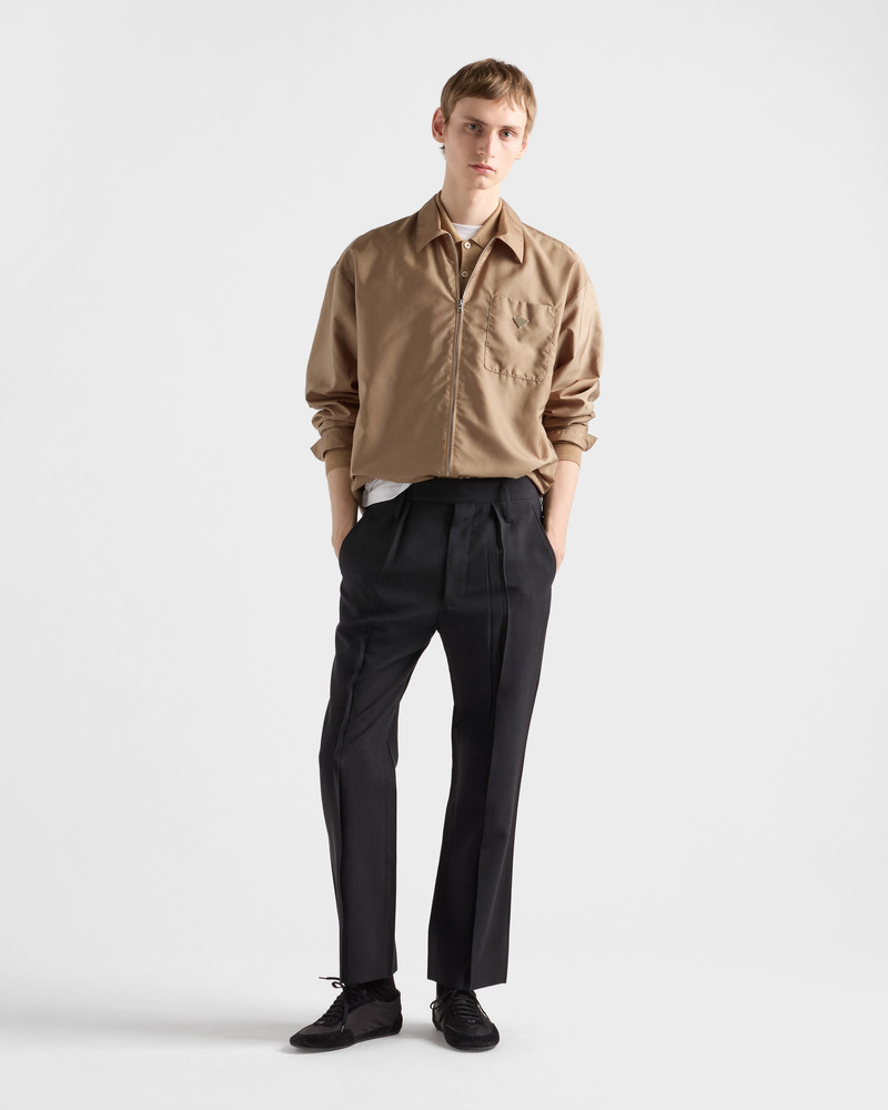 Prada Re-Nylon zipper shirt outlook