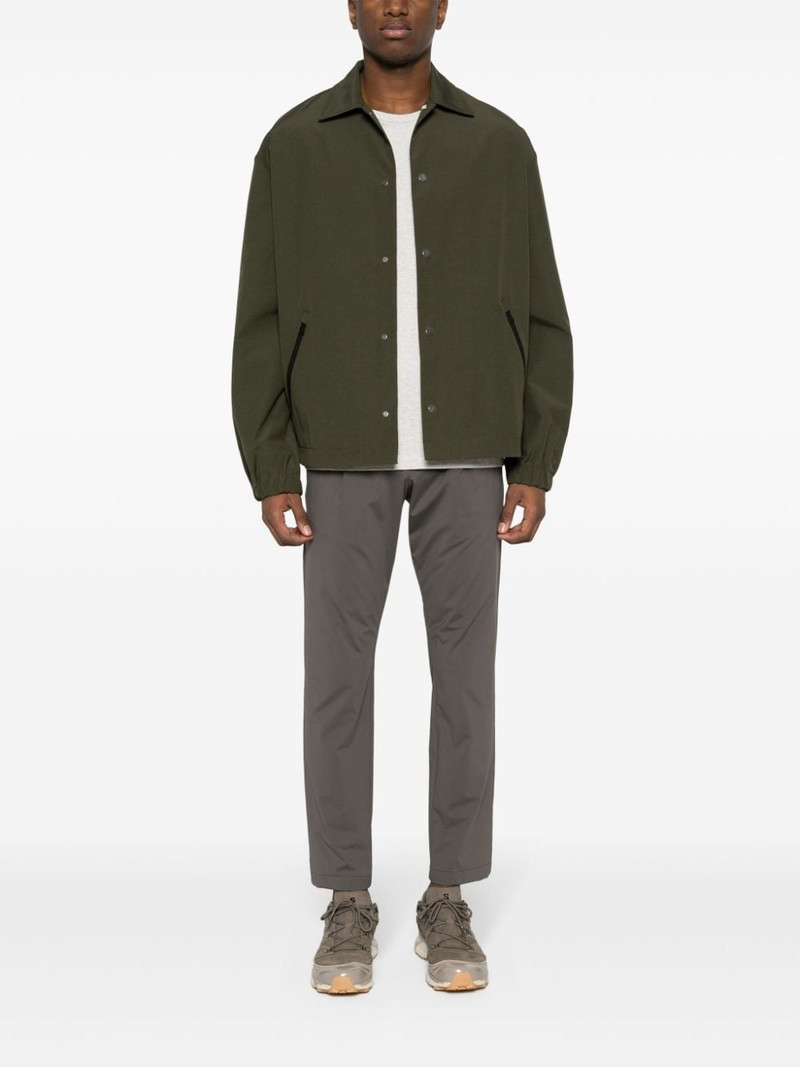 Herno pleated tapered trousers outlook