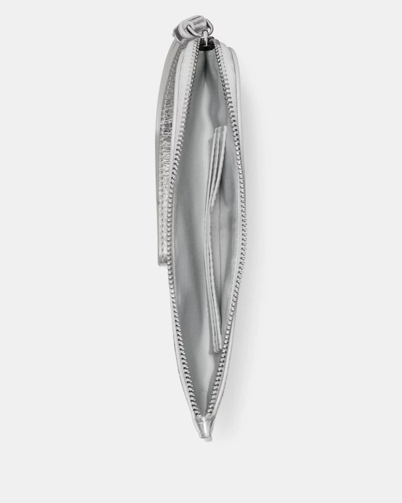 Zippy Crinkle Metallic Wristlet 3