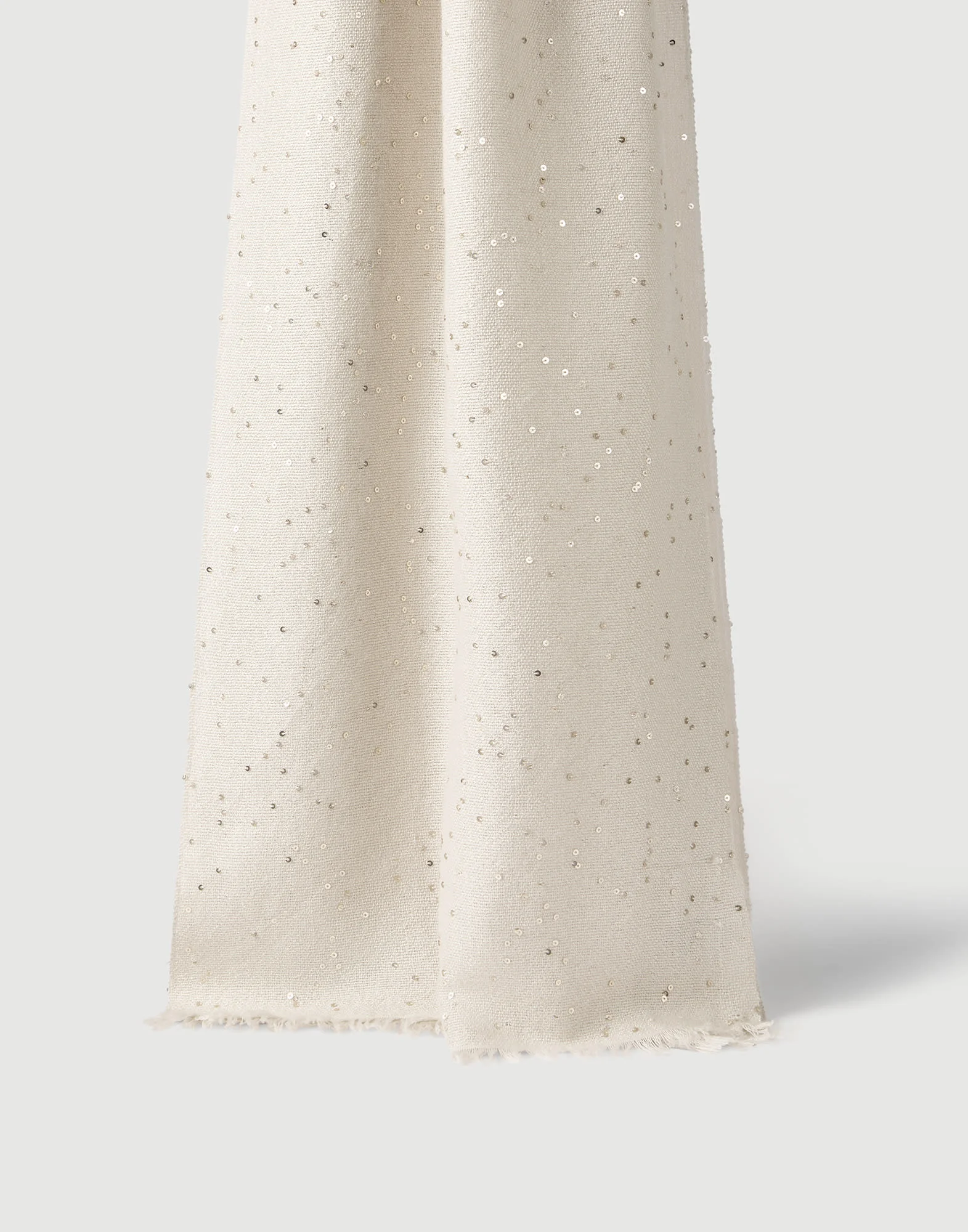 Cashmere and silk diamond yarn scarf - 1