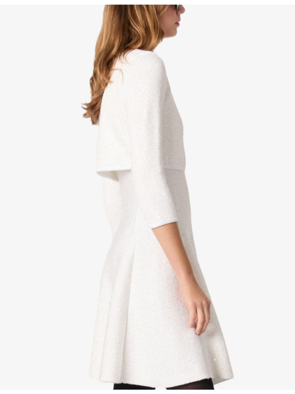 Sequin-embellished cropped cotton-blend cardigan - 3