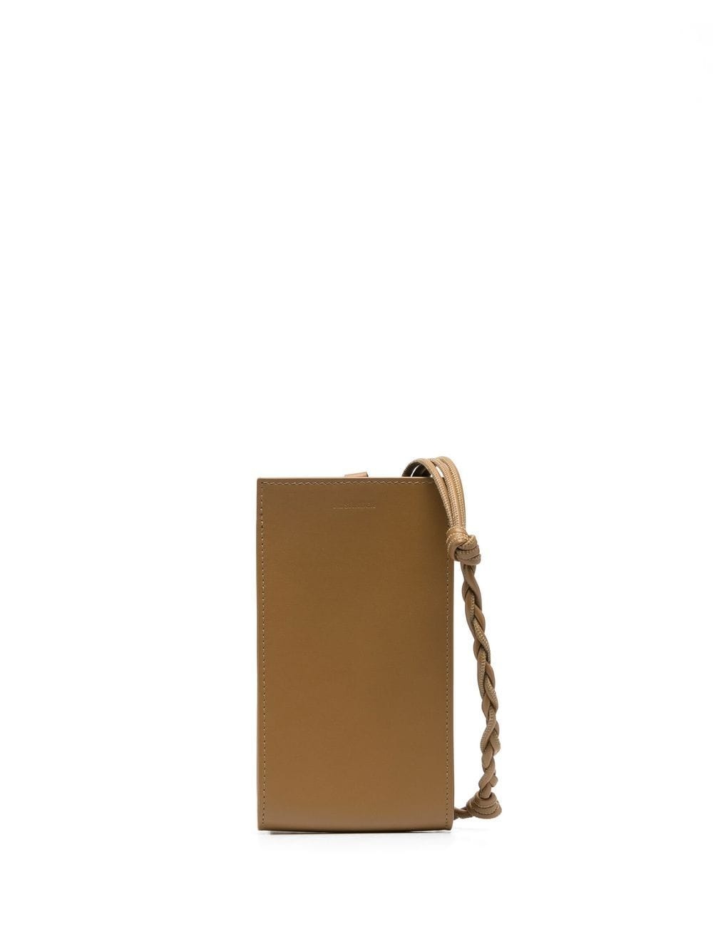 twisted strap leather bag - 1