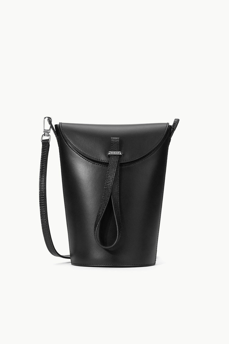 STAUD PHOEBE CONVERTIBLE BUCKET BAG BLACK 1