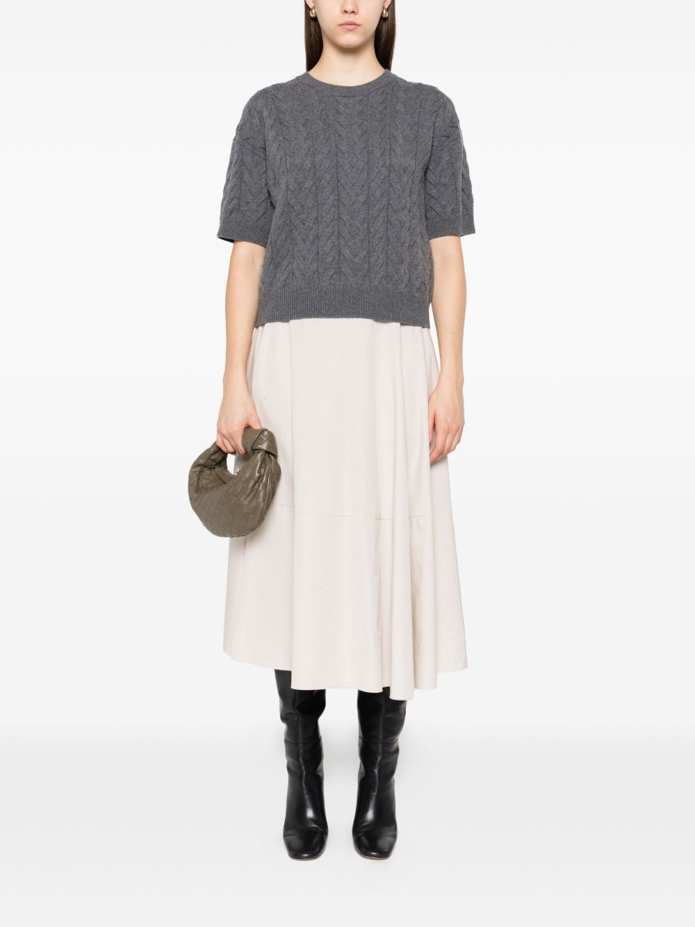 cable-knit top - 2