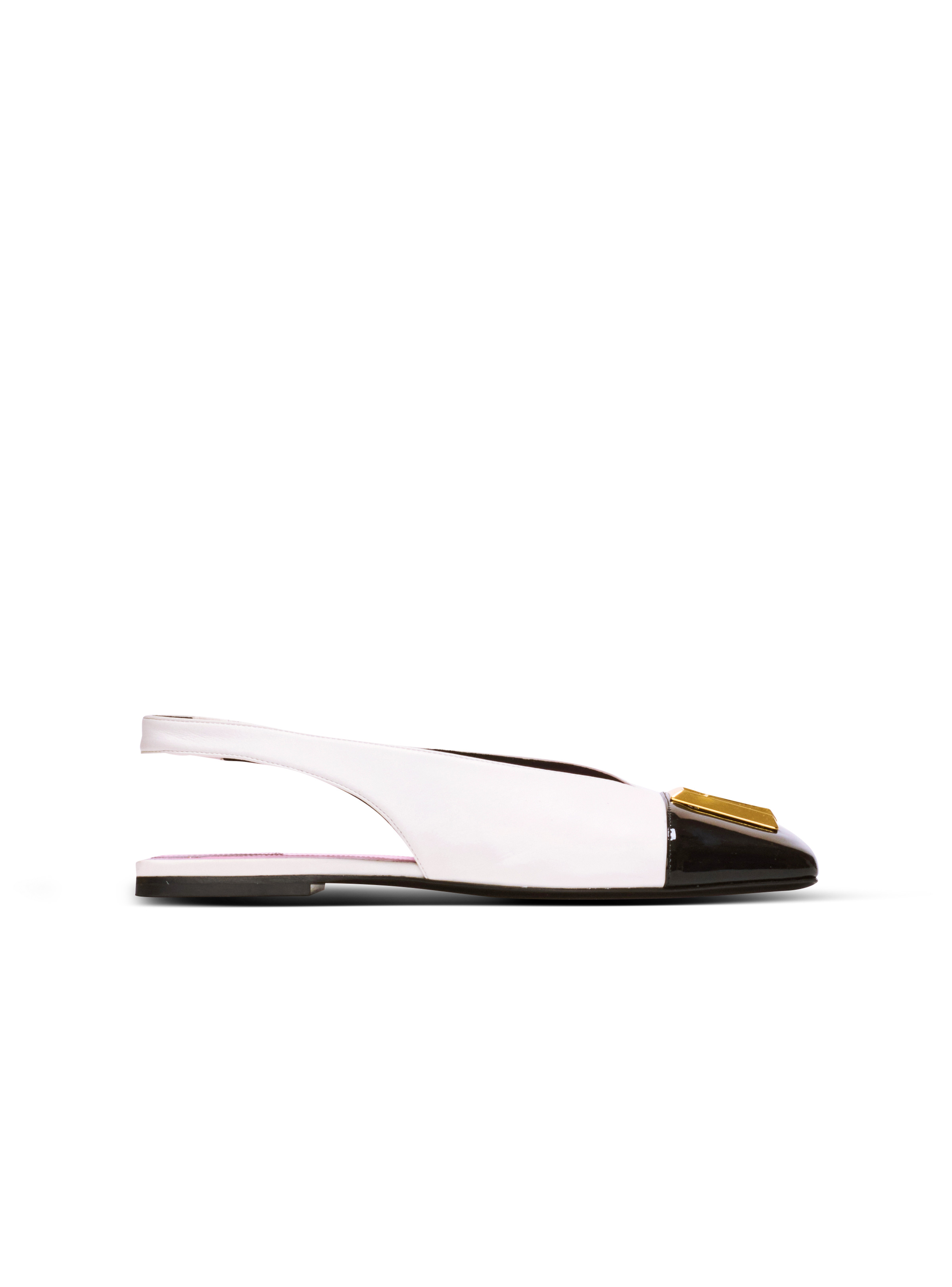 Flat Eden slingbacks in two-tone leather - 1