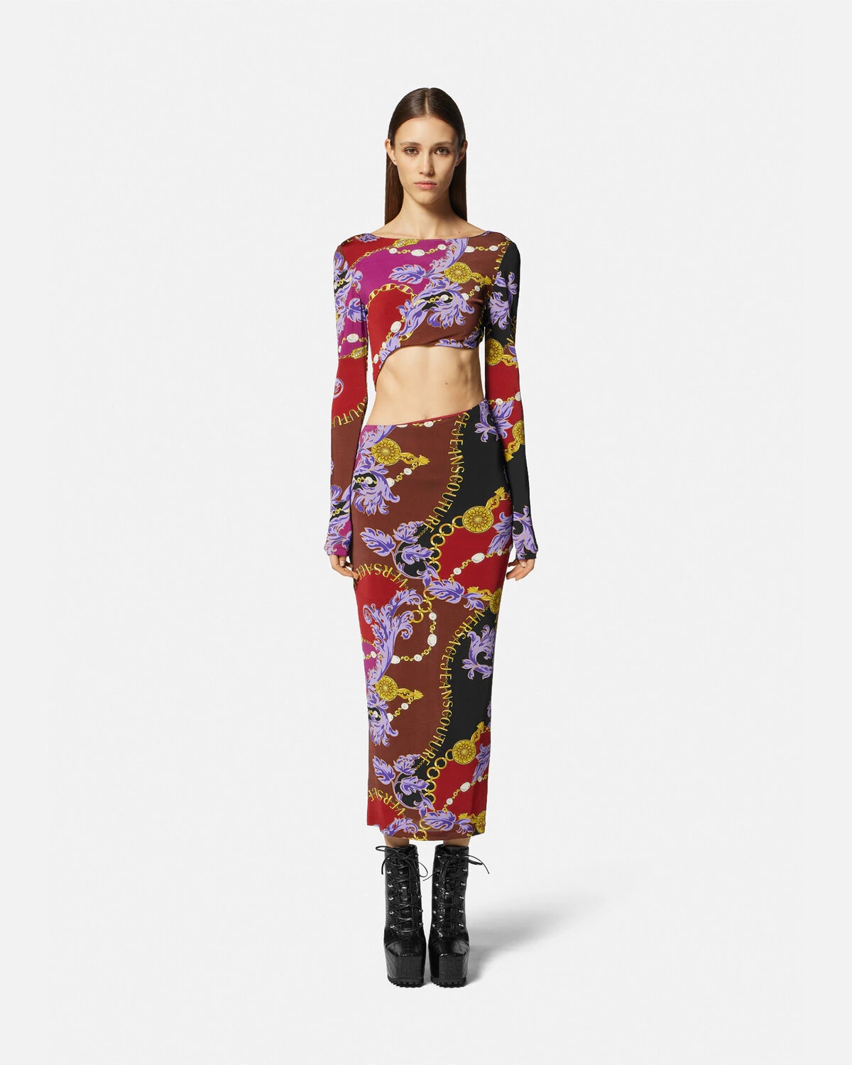 Chain Couture Cutout Midi Dress - 3