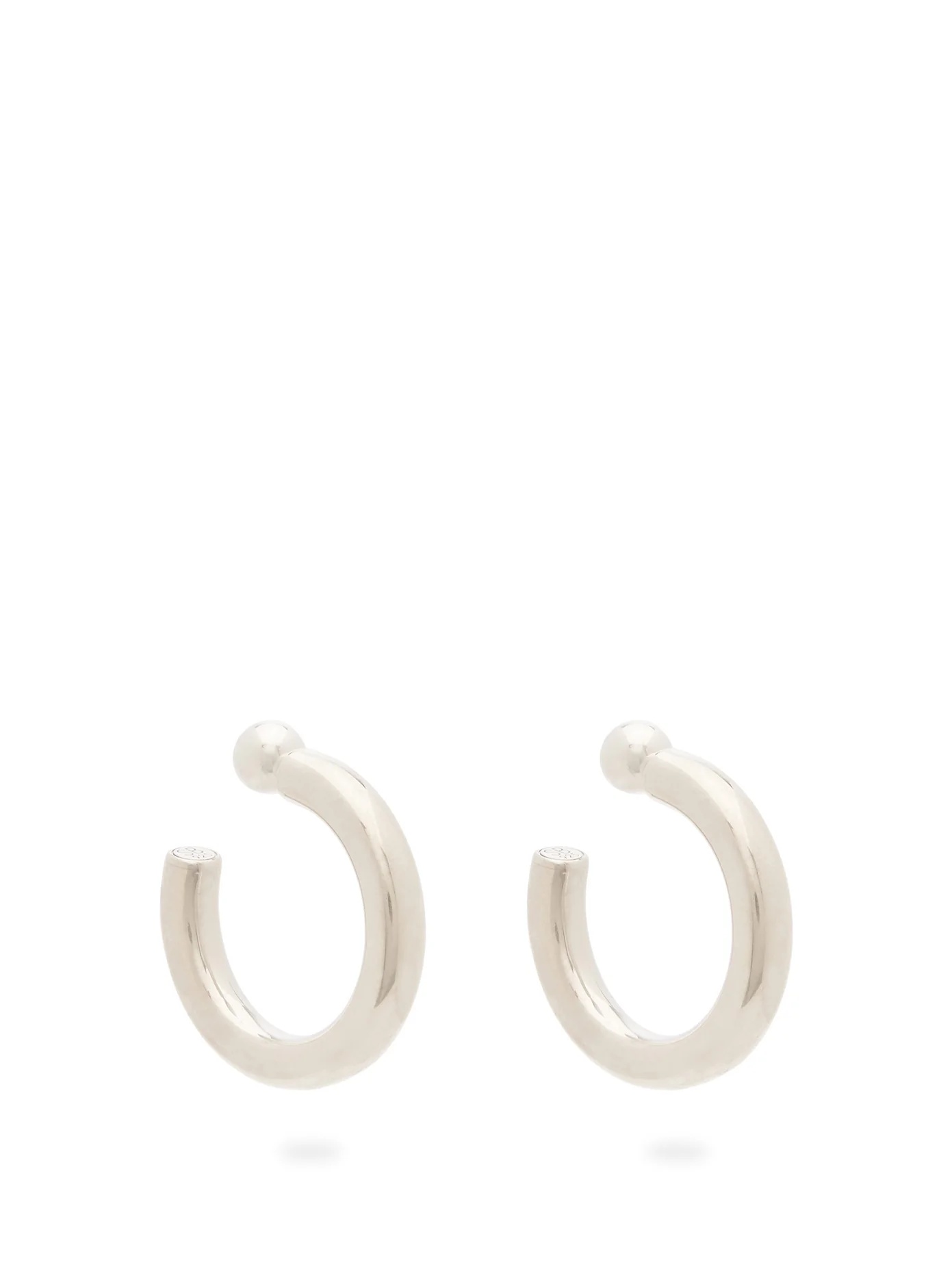 Everyday sterling-silver hoop earrings - 1