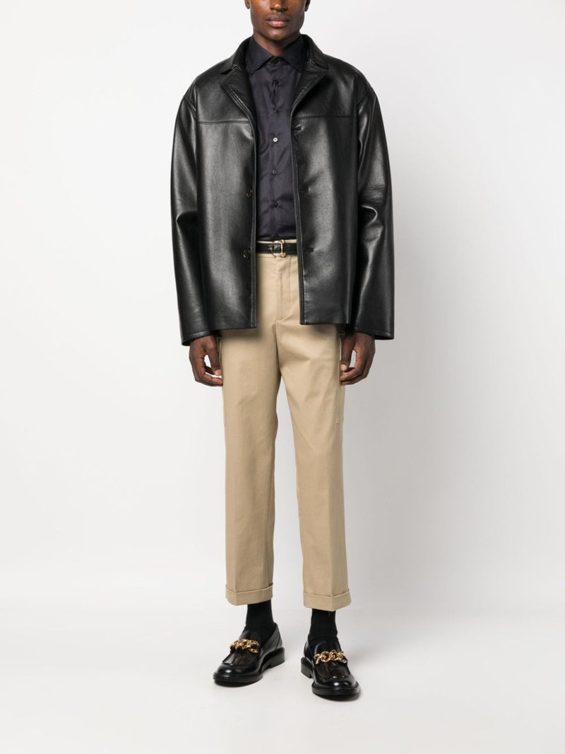 Etro Pegaso-motif cropped cargo trousers outlook