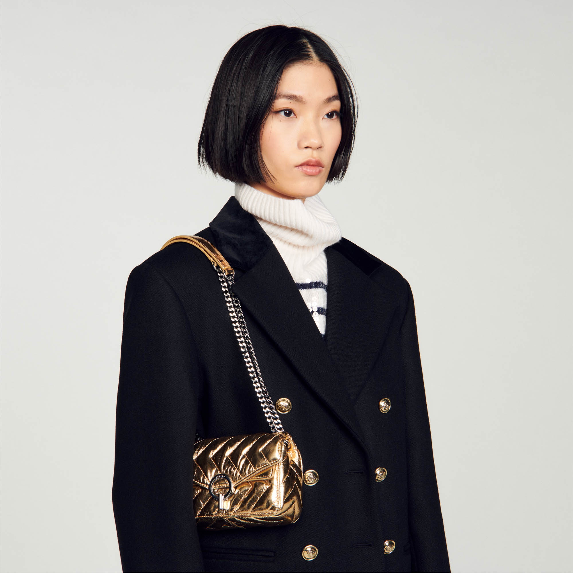 Metallic leather Yza Mini Bag 4