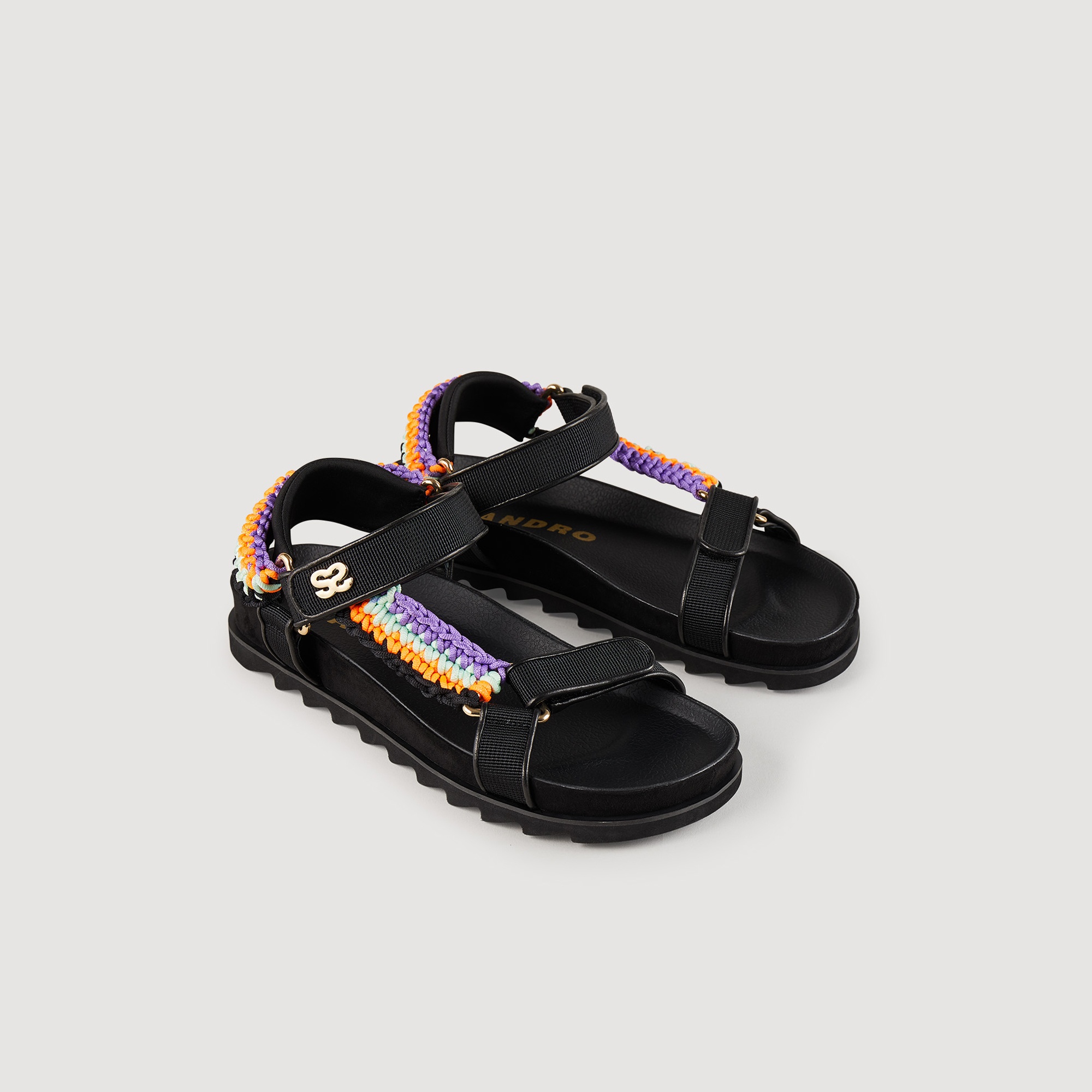 Sandals with colorful braiding - 2