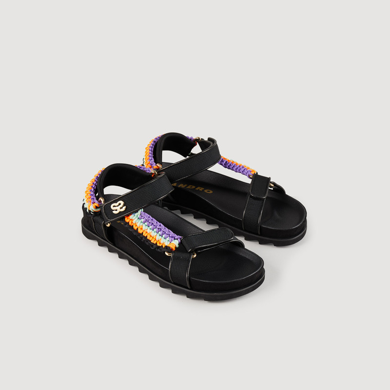 Sandro Sandals with colorful braiding outlook