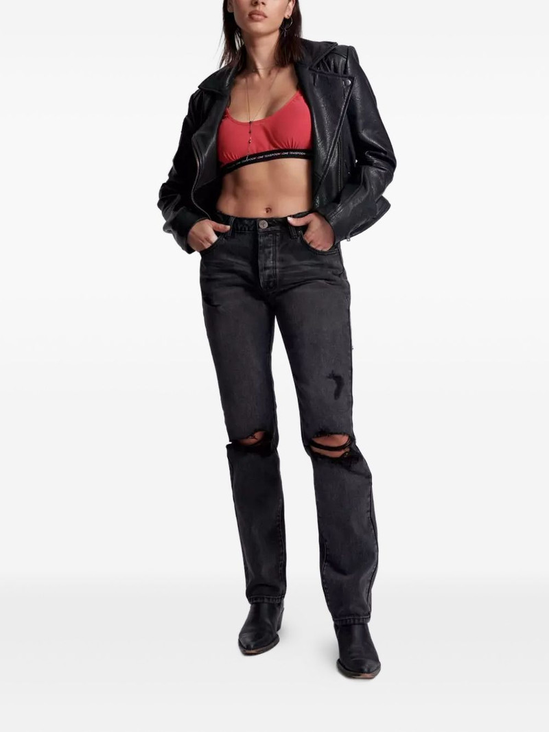 ONE TEASPOON five-pocket distressed jeans outlook