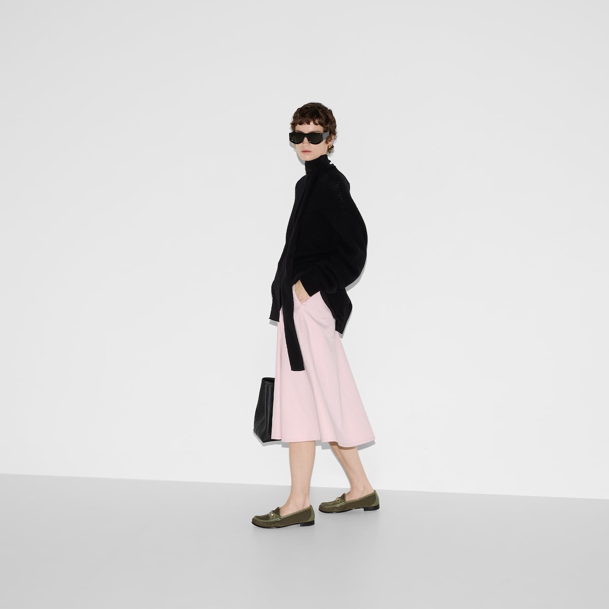 Embroidered cotton canvas delavé skirt - 6