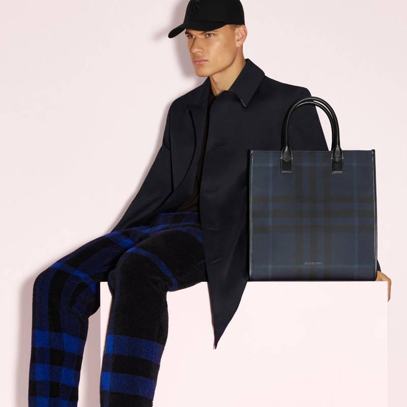 Exploded Check Fleece Jogging Pants 7