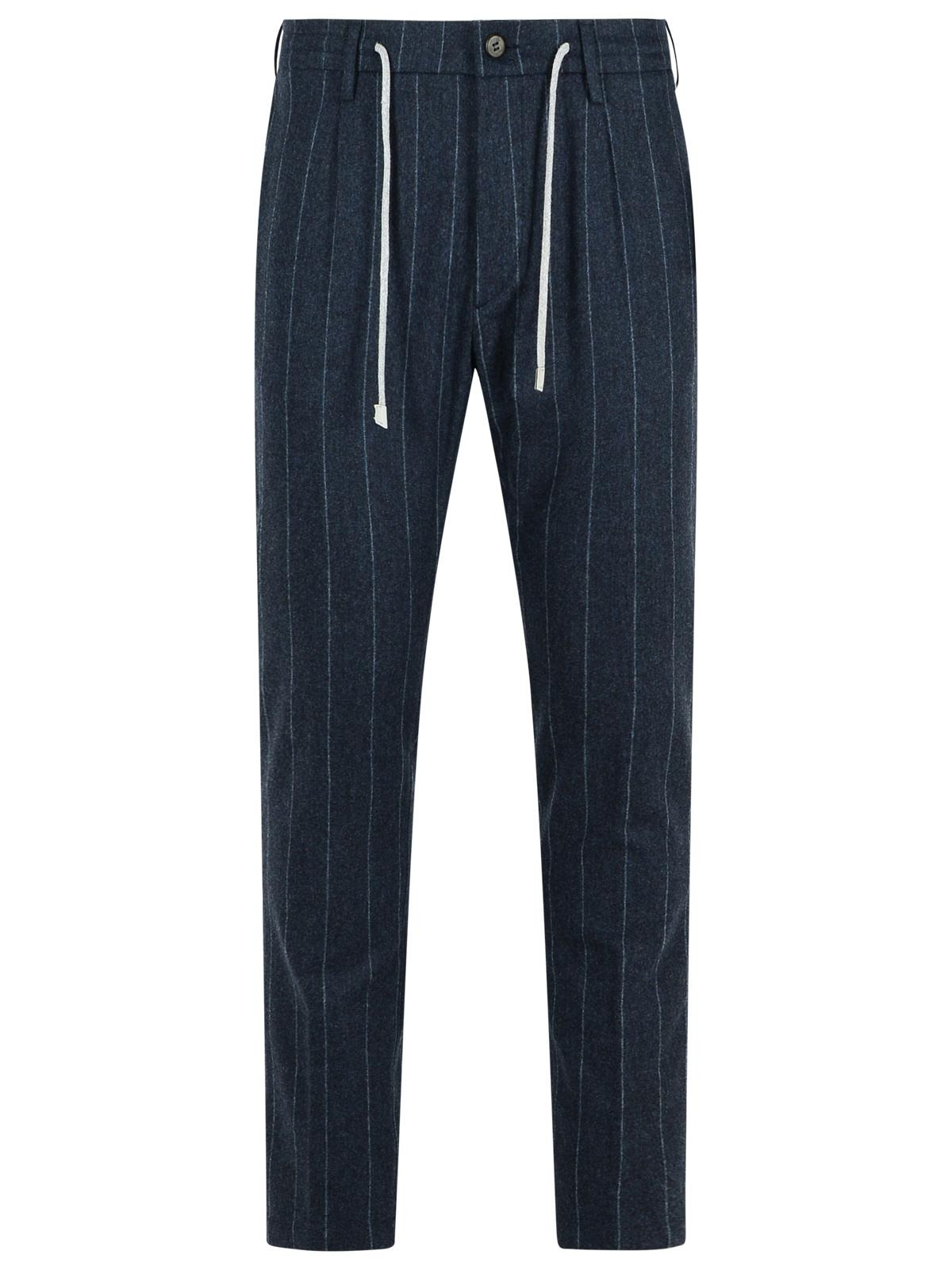 ELEVENTY - Eleventy Navy Wool And Cashmere Trousers Men - 1