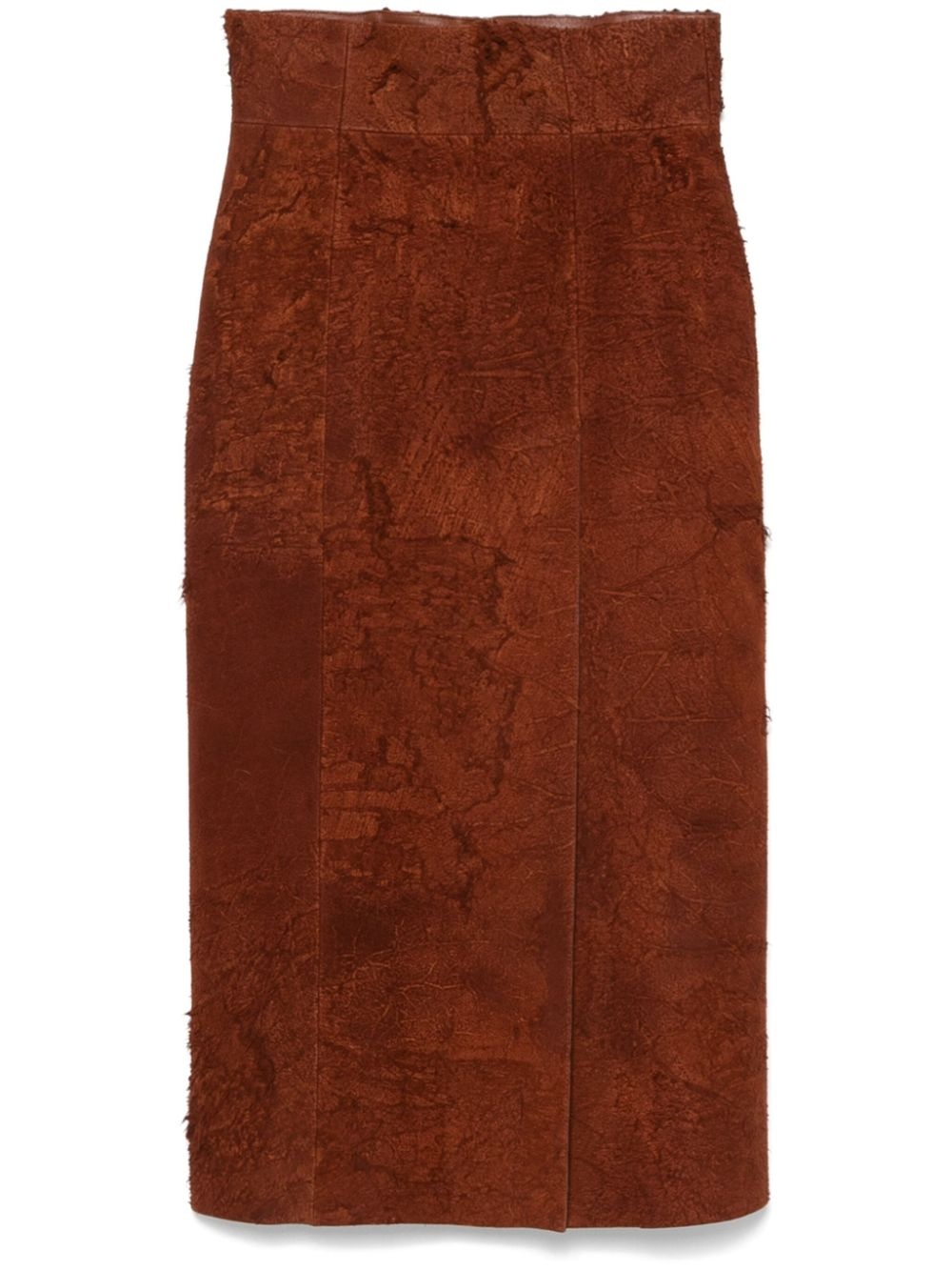 suede midi skirt - 1