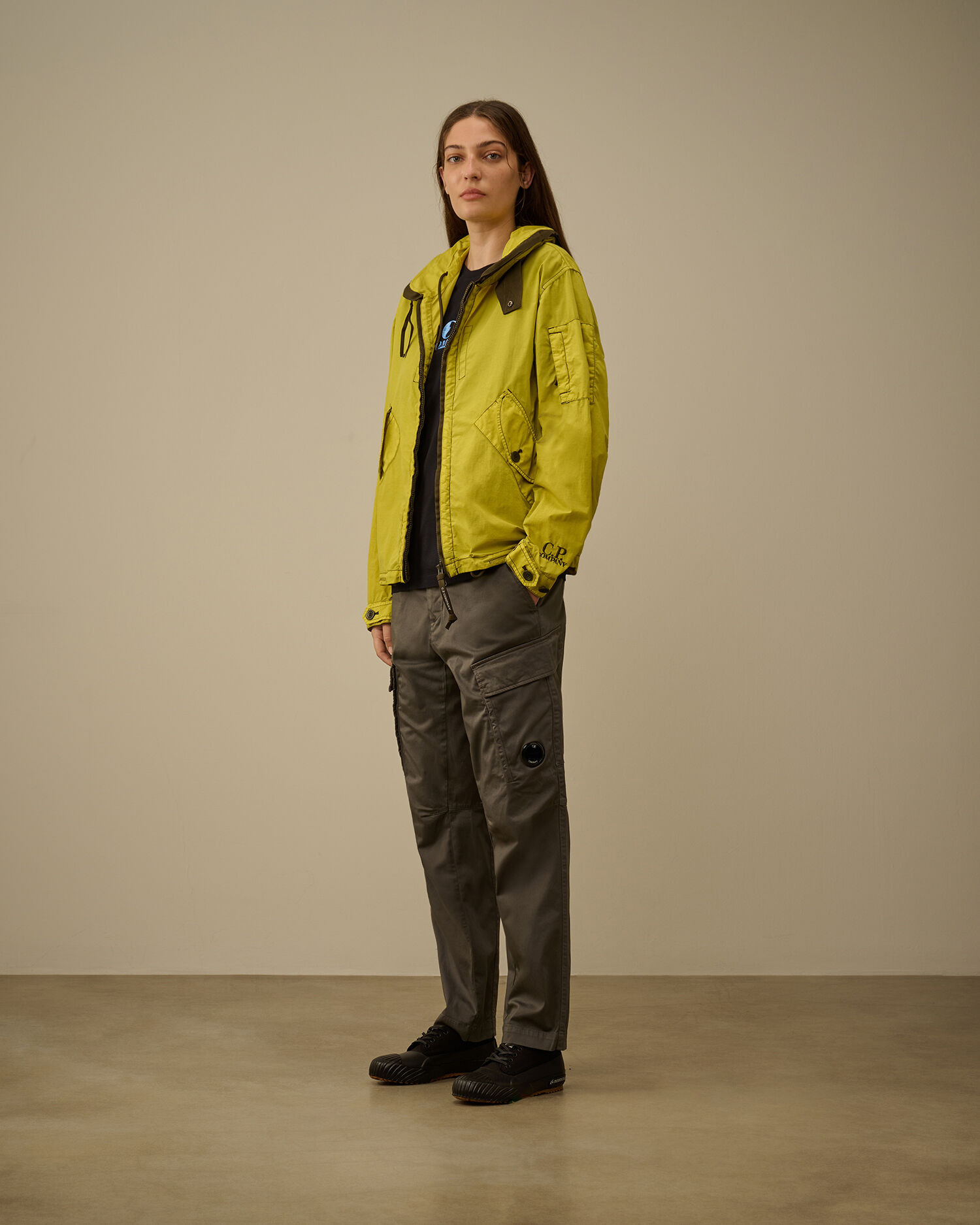 Contrast Flatt Nylon Hooded Jacket - 10