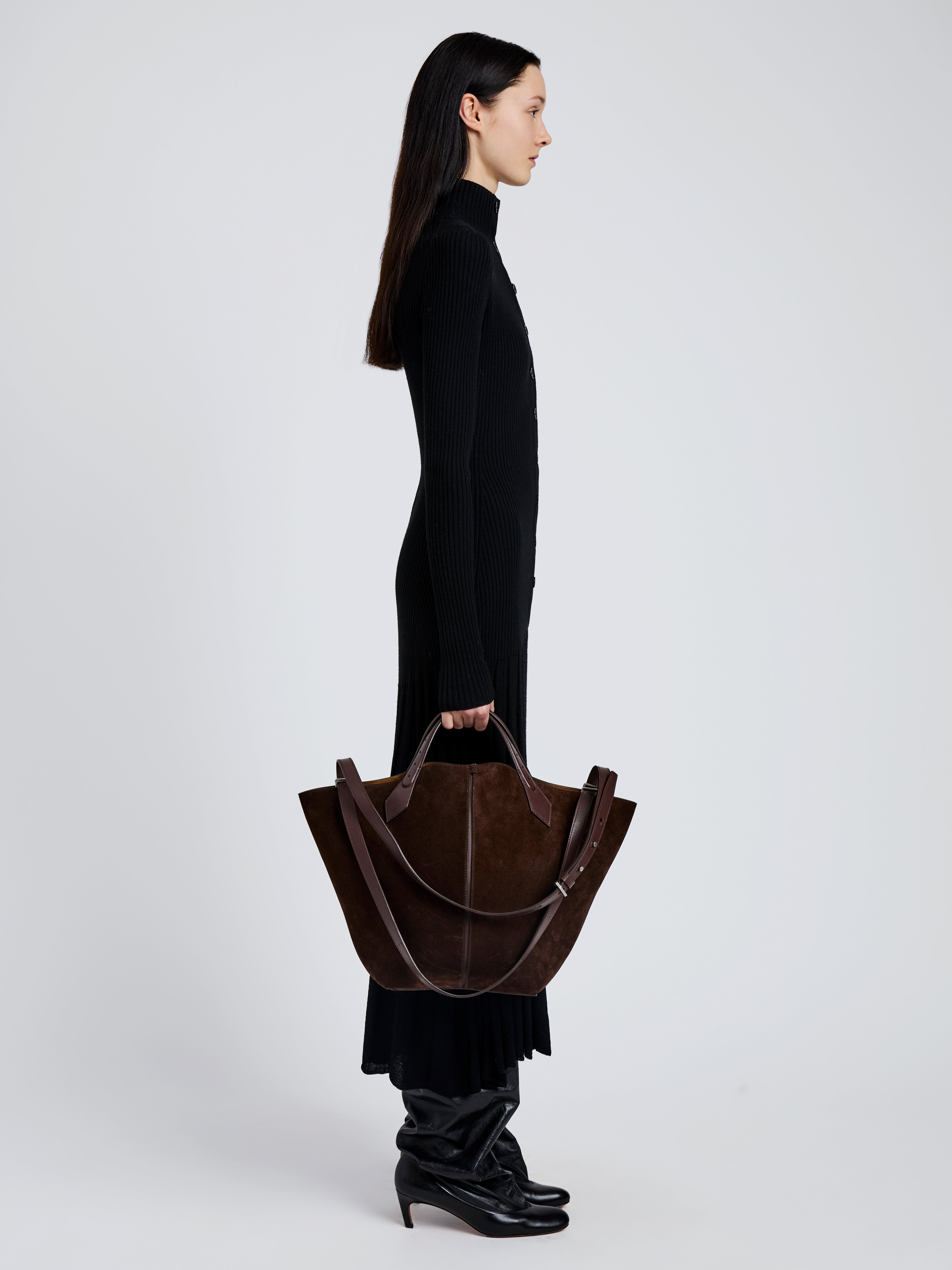 Large Chelsea Tote in Soft Suede - 6