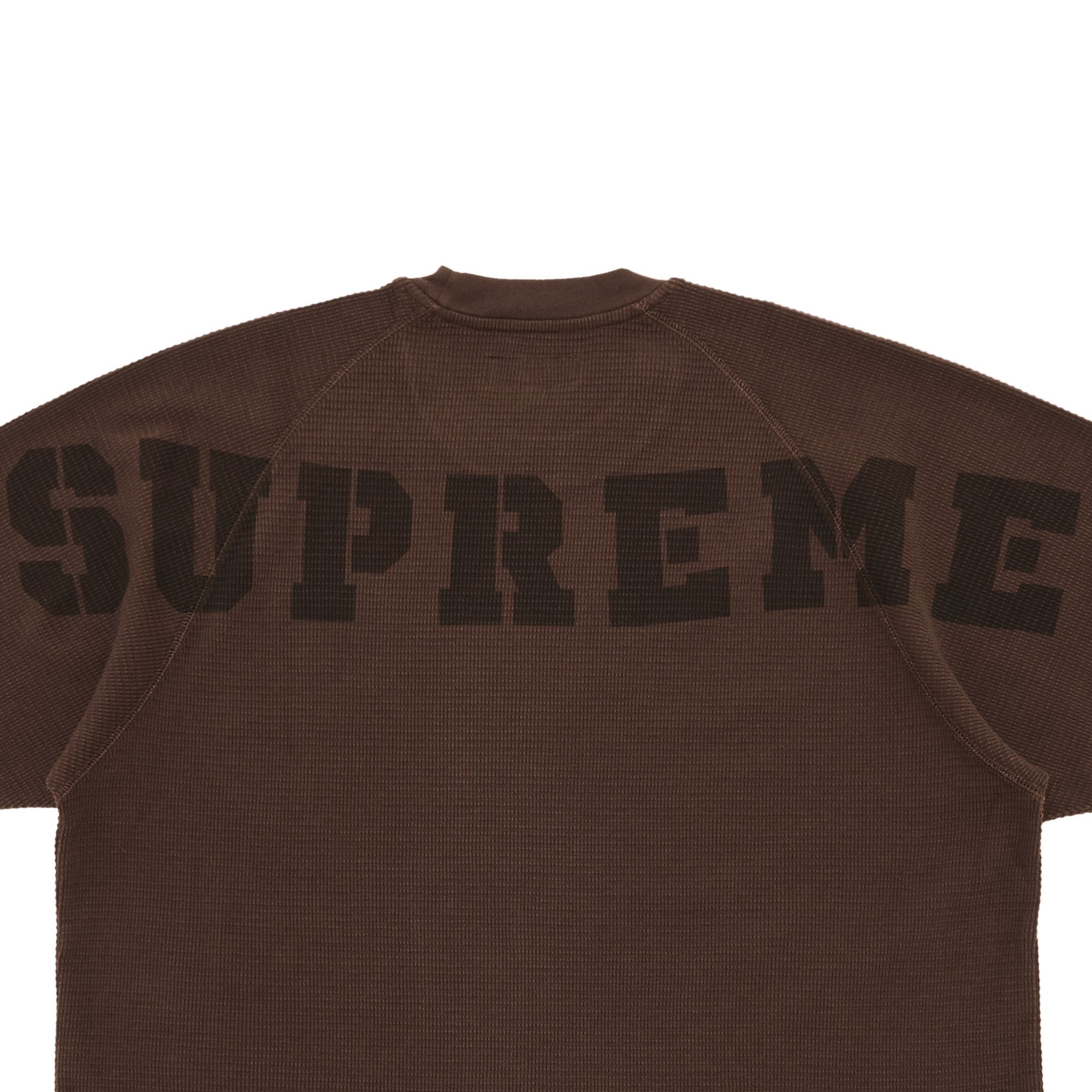 Supreme Stencil Thermal Short-Sleeve Top 'Brown' - 3